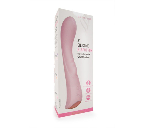 Малиновый вибратор для G-стимуляции - 19,1 см.