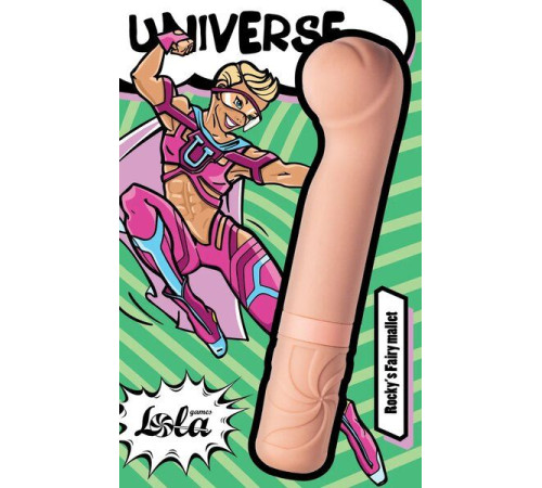 Бежевый мини-вибратор Rocky’s Fairy Mallet - 14,7 см.