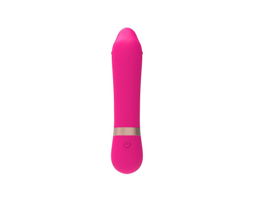 Заказать Розовый мини-вибратор для массажа G-точки Cuddly Vibe - 11,9 см.
