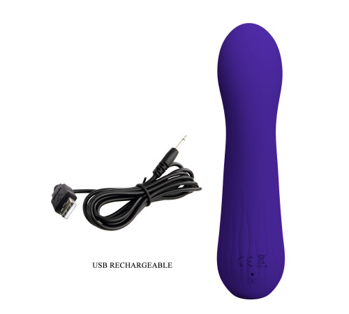 Фиолетовый изогнутый вибратор Faun - 15 см. Фиолетовый изогнутый вибратор Faun - 15 см.