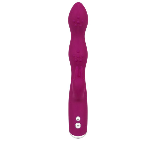 Фиолетовый вибратор A   G-Spot Rabbit Vibrator для стимуляции зон G и A - 23,6 см.