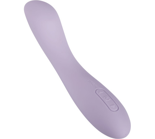 Сиреневый изогнутый вибратор Amy 2 - 17,4 см.