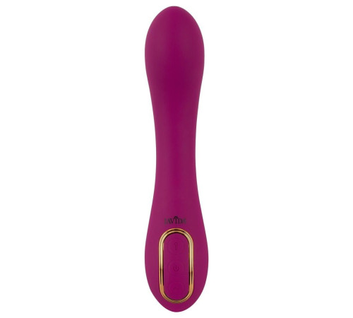 Лиловый вибратор с функцией расширения Inflatable Vibrator - 21,1 см.