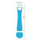 Заказать Бирюзовый вибромассажер с температурными режимами Hot n Cold Vibrator - 21,6 см.