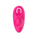 Розовый вагинально-клиторальный вибратор c функцией фингеринга