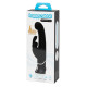 Заказать Черный вибратор-кролик G-Spot Stroking Vibrator - 24,2 см.