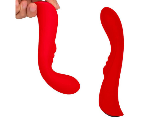 Заказать Красный вибромассажер 6  Silicone G-Spot Fun - 19,1 см.
