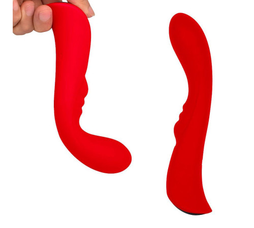 Красный вибромассажер 6  Silicone G-Spot Fun - 19,1 см.