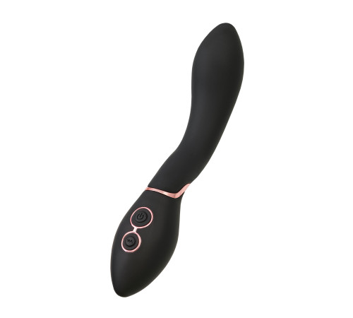 Черный силиконовый вибратор Torrent - 20,5 см.