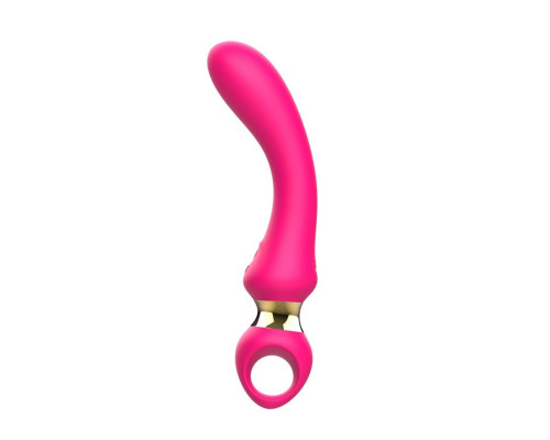 Заказать Розовый изогнутый вибромассажер Moon Vibrator - 21,1 см.