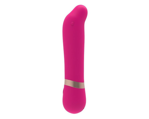 Заказать Розовый мини-вибратор для массажа G-точки Cuddly Vibe - 11,9 см.