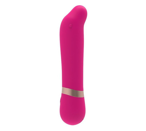 Розовый мини-вибратор для массажа G-точки Cuddly Vibe - 11,9 см.