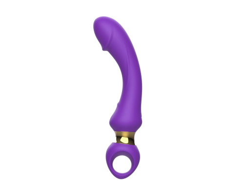 Заказать Фиолетовый изогнутый вибромассажер Moon Vibrator - 21,1 см.