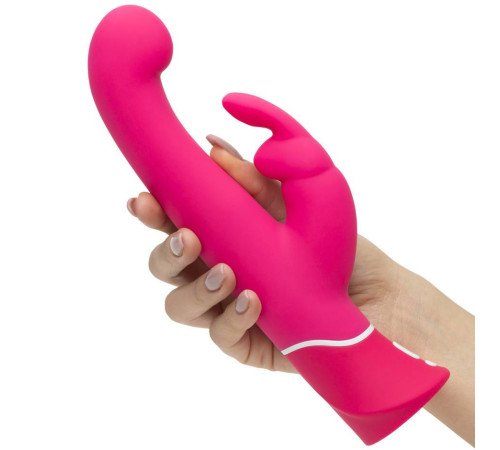Розовый вибратор-кролик G-Spot Rechargeable Rabbit Vibrator - 24,1 см.