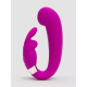 Заказать Лиловый вибратор Mini G-Spot Curve Vibe с клиторальным зайчиком
