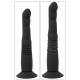 Черный вибратор с поступательными движениями G and P-Spot Thrusting Vibrator - 23 см.