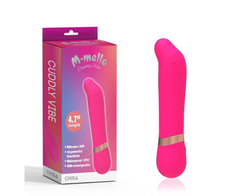 Заказать Розовый мини-вибратор для массажа G-точки Cuddly Vibe - 11,9 см.