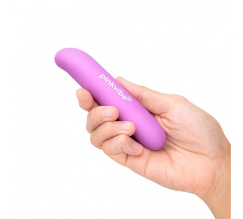 Фиолетовый вибромассажер Pink Vibe для стимуляции точки G и клитора - 12,2 см.