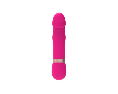 Заказать Розовый мини-вибратор с загнутой головкой Dildo Vibe - 11,7 см.