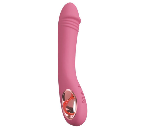 Розовый тонкий вибратор для точки G Slim G-Spot Rose - 21,4 см.