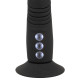 Черный вибратор с поступательными движениями G and P-Spot Thrusting Vibrator - 23 см.