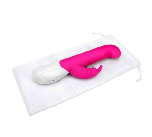 Розовый вибромассажер для G-точки Come hither G-Spot Rabbit - 24,5 см.