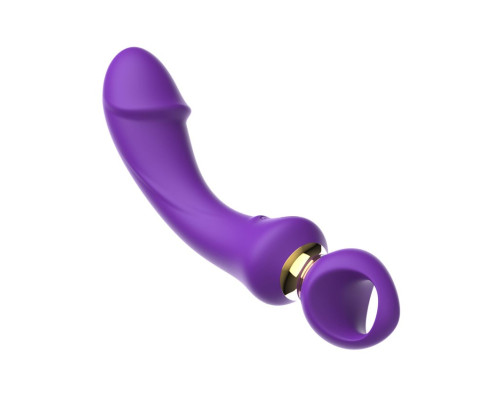 Заказать Фиолетовый изогнутый вибромассажер Moon Vibrator - 21,1 см.