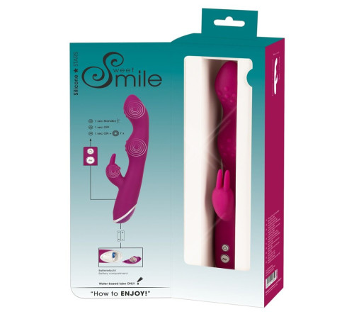 Фиолетовый вибратор A   G-Spot Rabbit Vibrator для стимуляции зон G и A - 23,6 см.