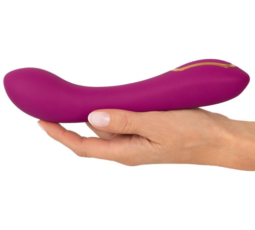 Лиловый вибратор с функцией расширения Inflatable Vibrator - 21,1 см.