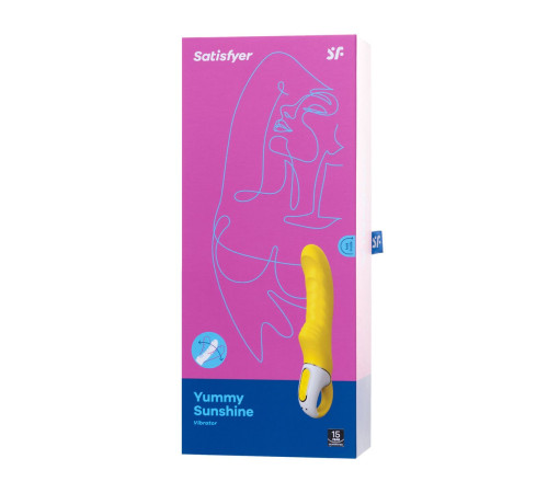 Жёлтый вибратор Satisfyer Yummy Sunshine - 22,5 см. Жёлтый вибратор Satisfyer Yummy Sunshine - 22,5 см.