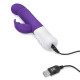 Заказать Фиолетовый массажер для G-точки Slim Shaft thrusting G-spot Rabbit - 23 см.