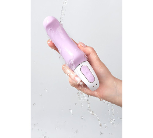 Сиреневый вибратор Satisfyer Charming Smile - 18,5 см.