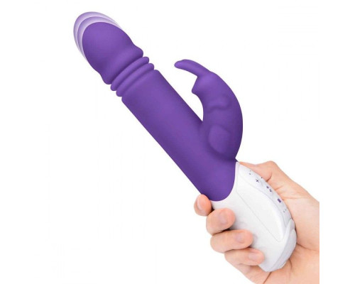 Заказать Фиолетовый пульсирующий вибромассажер G-Spot Thrusting Rabbit - 24 см. Заказать Фиолетовый пульсирующий вибромассажер G-Spot Thrusting Rabbit - 24 см.