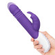 Заказать Фиолетовый пульсирующий вибромассажер G-Spot Thrusting Rabbit - 24 см.