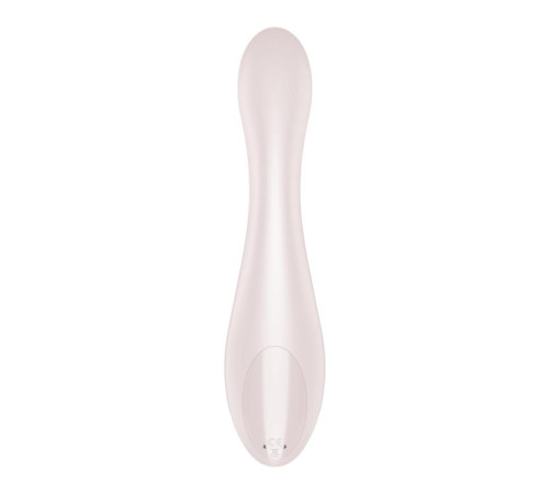 Бежевый вибромассажер G-Force - 19 см.