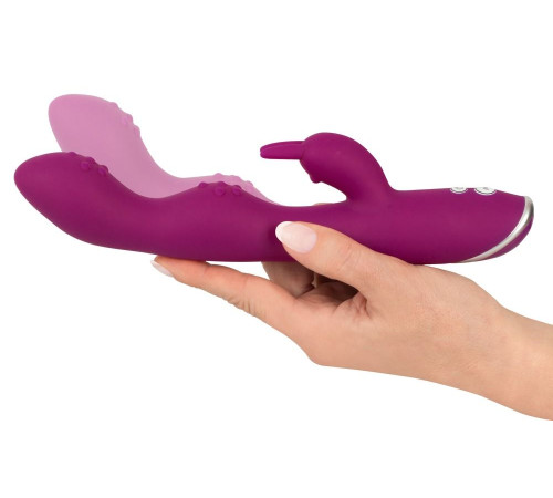 Фиолетовый вибратор A   G-Spot Rabbit Vibrator для стимуляции зон G и A - 23,6 см.