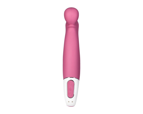 Заказать Вибратор Satisfyer Petting Hippo с загнутым кончиком - 22,9 см.