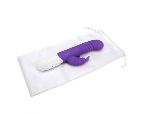 Заказать Фиолетовый массажер для G-точки Slim Shaft thrusting G-spot Rabbit - 23 см.
