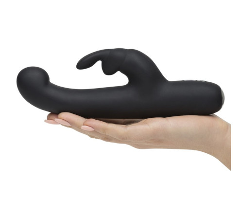 Чёрный вибратор Slimline G-Spot Rechargeable Rabbit Vibrator - 24,1 см. Чёрный вибратор Slimline G-Spot Rechargeable Rabbit Vibrator - 24,1 см.