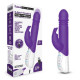 Заказать Фиолетовый пульсирующий вибромассажер G-Spot Thrusting Rabbit - 24 см.