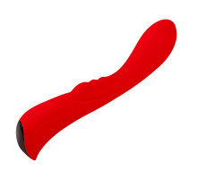 Красный вибромассажер 6  Silicone G-Spot Fun - 19,1 см.