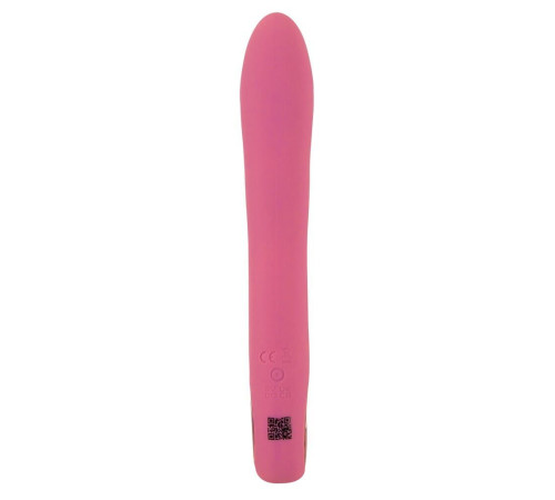 Розовый тонкий вибратор для точки G Slim G-Spot Rose - 21,4 см.