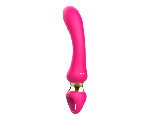 Заказать Розовый изогнутый вибромассажер Moon Vibrator - 21,1 см.
