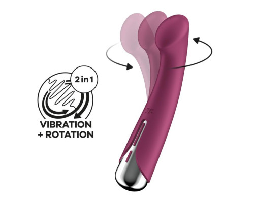 Заказать Сливовый вибратор для G-точки Spinning G-Spot 1 - 17 см.