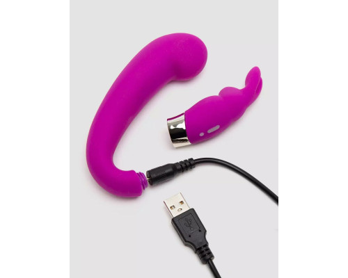 Заказать Лиловый вибратор Mini G-Spot Curve Vibe с клиторальным зайчиком Заказать Лиловый вибратор Mini G-Spot Curve Vibe с клиторальным зайчиком