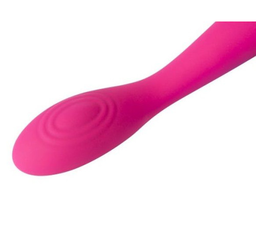 Ярко-розовый G-стимулятор IRIS Clitoral   G-spot Vibrator - 18 см.