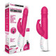 Заказать Розовый пульсирующий вибромассажер G-Spot Thrusting Rabbit - 24 см.