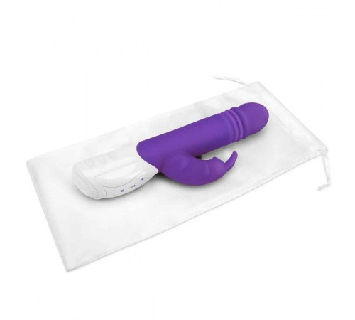 Фиолетовый пульсирующий вибромассажер G-Spot Thrusting Rabbit - 24 см. Фиолетовый пульсирующий вибромассажер G-Spot Thrusting Rabbit - 24 см.