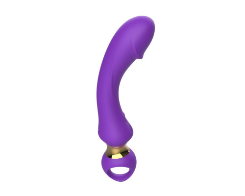 Заказать Фиолетовый изогнутый вибромассажер Moon Vibrator - 21,1 см.