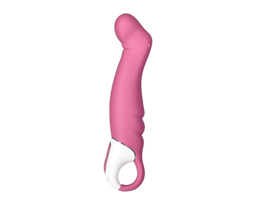 Заказать Вибратор Satisfyer Petting Hippo с загнутым кончиком - 22,9 см.